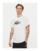 Lacoste Мъжка тениска - 303720346 - Памук/Полиестер - Бяла