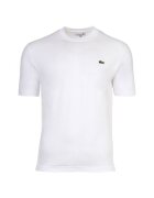 Lacoste Памучна тениска с овално деколте и монограм