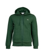 Lacoste Поларено худи с цип и скосени джобове