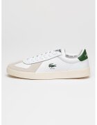 Lacoste Спортни обувки Baseshot Pro от кожа и велур - Бял/Папратово зелено/Крем