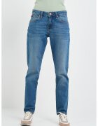 Lee Cooper Дамски boyfriend дънки с леко избеляла визия - Blue