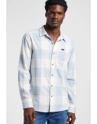 Lee Мъжка риза - Mercantile Shirt - свободна кройка - бяло-синьо каре - 100% памук