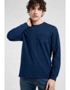 Lee Мъжка тениска - POCKET TEE - памук - синя - стандартна кройка