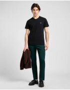 Lee Мъжки къси панталони - Chino Slim - вталена кройка - средна талия - дълги - 4 джоба - цип - памук - зелени