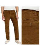 Lee Мъжки къси панталони - Regular Chino - кройка - средна талия - дълги - джобове - цип - памук - кафяви