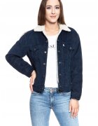 Levis Дамско Яке - Ex-Boyfriend Trucker - Стандартна Кройка - Класически Дизайн - Дълги Ръкави - 4 Джоба - С Копчета - Памук - XS INTL - Синьо