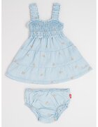Levis Дънкова рокля от лиосел и гащички - 2 части - Зелен/Оранжев/Светлосин