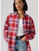 Levi's Фланелена риза Nash на каре - Мръснобял/Black Onyx