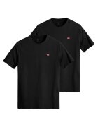 Levis Памучна тениска с бродирано лого - 2 броя - Бял/Tъмносив