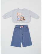 Levi's Суитшърт с принт и дънки - Избледняло Син/Светлосив меланж