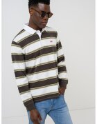 Levi's Свободна блуза с яка и райе - Тъмнозелена маслина/Мръснобял/Шам фъстък зелено