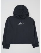 Levi's Уголемено худи с топла подплата - Черен/Сребрист