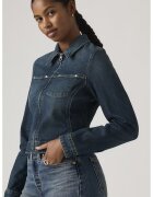Levis Вталено дънково яке с цип