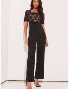 Lipsy London Гащеризон с широк крачол и дантелена горна част