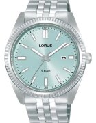 Lorus Мъжки часовник Classic - кварцов механизъм - дата - луминесцентен - сребрист - 50м водоустойчив