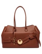 Love Moschino чанта тоут от екологична кожа с двойна дръжка - регулируема презрамка и златист метален аксесоар - - модел 0000306360570