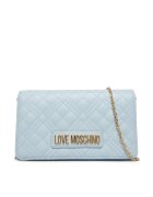 Love Moschino Дамска чанта - екологична кожа - синя - Един размер INTL
