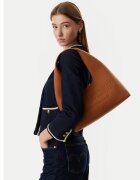 Love Moschino дамска чанта за рамо hobo от еко кожа с щамповано лого 0000306070479 - кафява