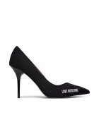 Love Moschino Обувки екологична кожа - черни