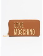 Love Moschino Портфейл от еко кожа с метално лого