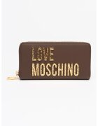 Love Moschino Портфейл от еко кожа с метално лого