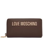 Love Moschino портфейл от екологична кожа с цип и метално лого - - 0000306356689_NOSIZE