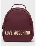 Love Moschino Раница от еко кожа с метално лого