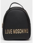 Love Moschino Раница от еко кожа с метално лого