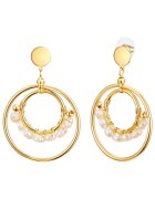 Lulu  Jane Обеци с покритие от 14K злато и перли - Златист/Жълт