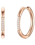 Lulu  Jane Обеци тип халки с покритие от 14К злато и циркони