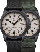 Luminox Комплект мъжки часовник с 2 каишки черен/зелен