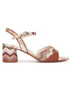 M Missoni Дамски сандали - Wave Brown - Текстил