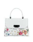Made in Italy Бяла чанта от естествена кожа 8959 124 14722