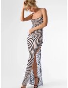 Maison Close Striped See-through Maxi Dress