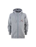 Majesty Mountain Hoodie с цип - сиво - унисекс