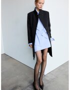 Mango Палто с вълна с джобове с капаче