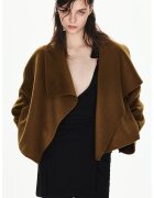 Mango Уголемено късо палто с вълна