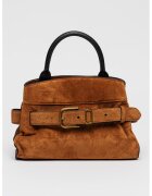 Marc Jacobs Велурена чанта през рамо The Small Satchel