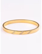 Marc Malone Гривна с 18K злато и кристали