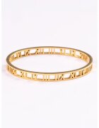 Marc Malone Гривна с 18K злато и римски цифри