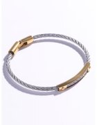 Marc Malone Гривна с покритие от 18k злато - Златист/Сив