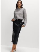 Marks  Spencer Пуловер с вълна и декоративни камъни - Сив меланж