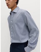 Marks  Spencer Риза със стандартна кройка - Бял/Тъмносин
