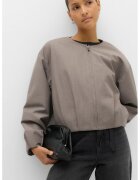 Marks  Spencer Яке с цип и овално деколте - Сив