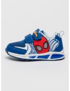 Marvel Спортни обувки Spiderman с LED светлини - Червен/Бял/Кралско Синьо