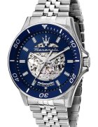 MASERATI Часовник Sfida Skeleton Automatic - механизъм Miyota 8N24 - сребрист - 10 ATM - 42ч резерв - 21 камъка