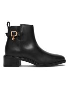 Mexx Дамски боти - естествена кожа - - блок ток - декоративна катарама