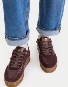 Mexx дамски кецове от екологична кожа с връзки - дебела гумена подметка - цвят