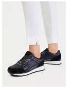 Mexx кецове от естествена кожа с връзки и синя подметка