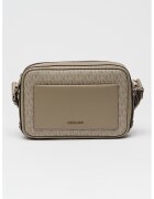 Michael Kors Чанта през рамо Maeve с монограм - Черен/Tъмносив